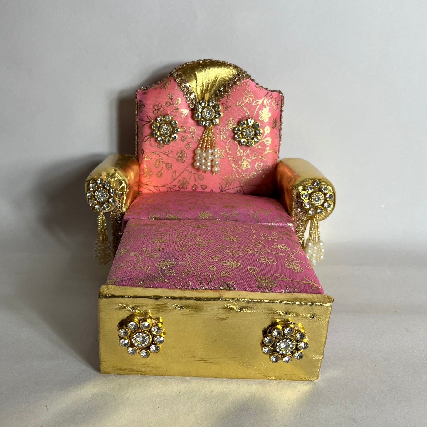 Thakur Ji Sofa-Bed Pink Singhasan