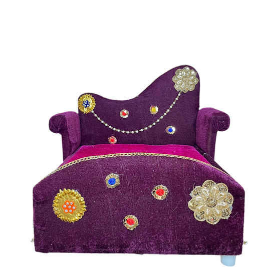 Velvet Maharaja Thakur Ji Bed Size 8-12
