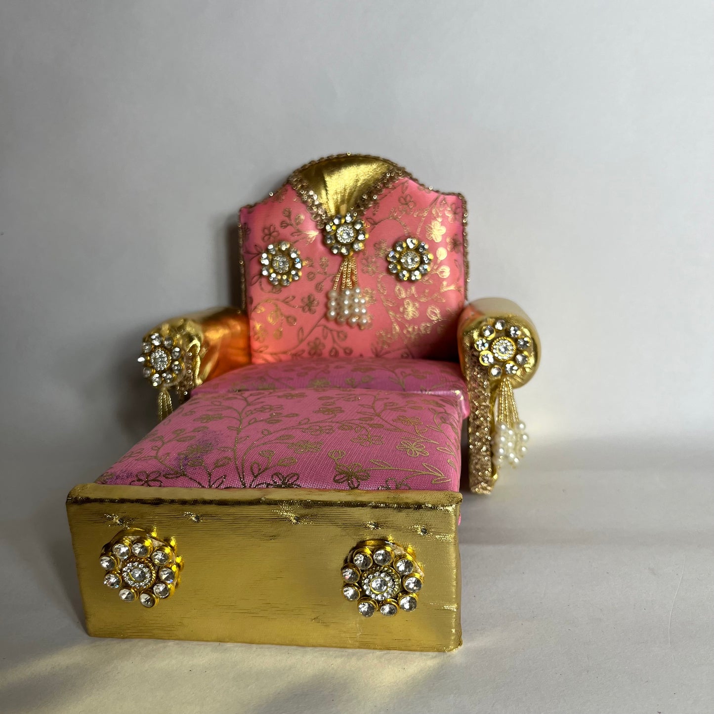 Thakur Ji Sofa-Bed Pink Singhasan