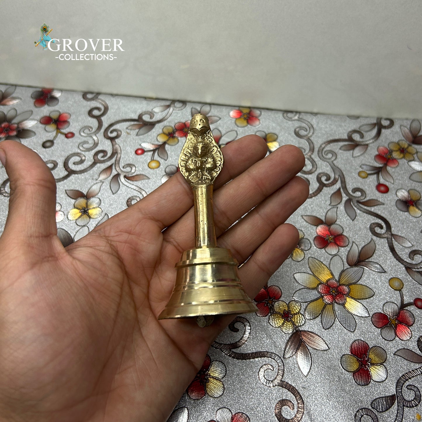 SACRED BRASS PUJA BELL