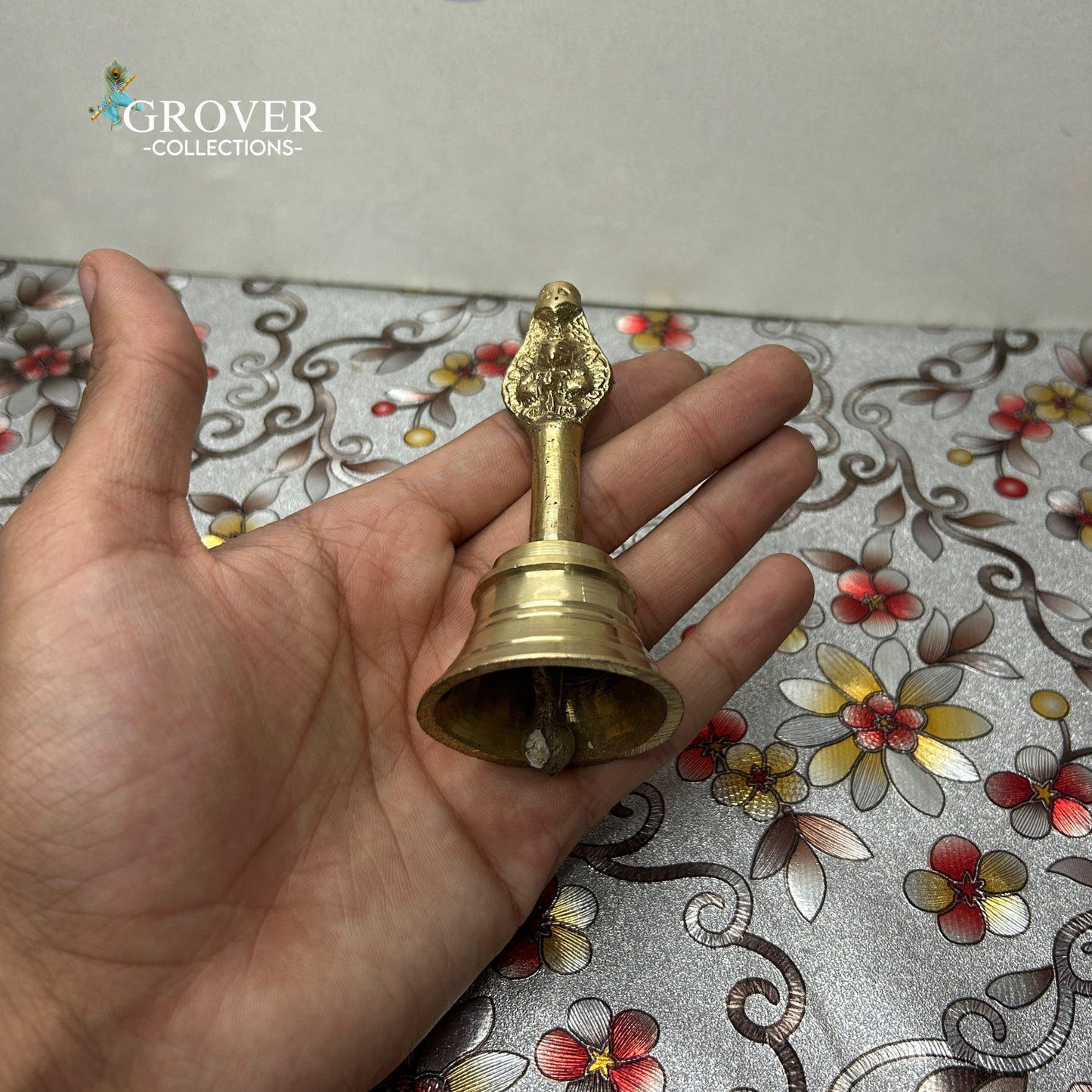 SACRED BRASS PUJA BELL