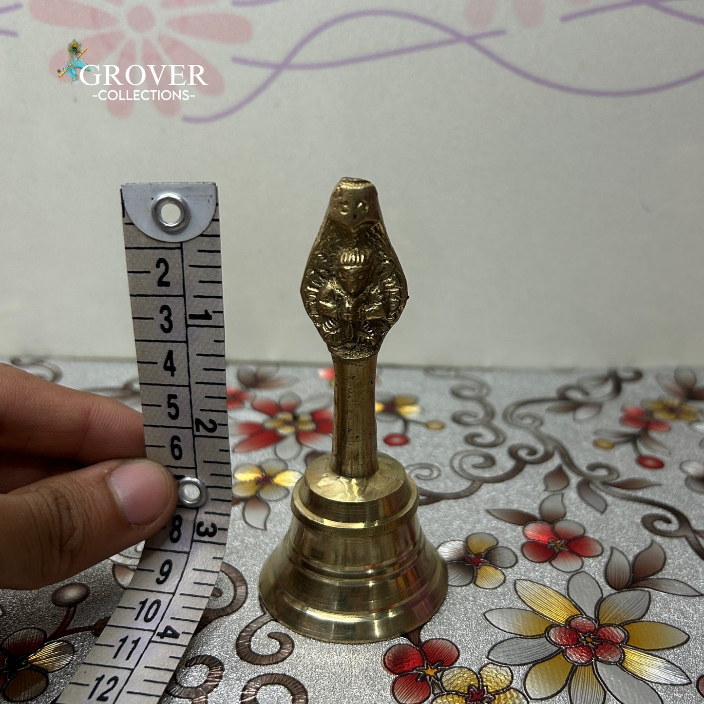 SACRED BRASS PUJA BELL