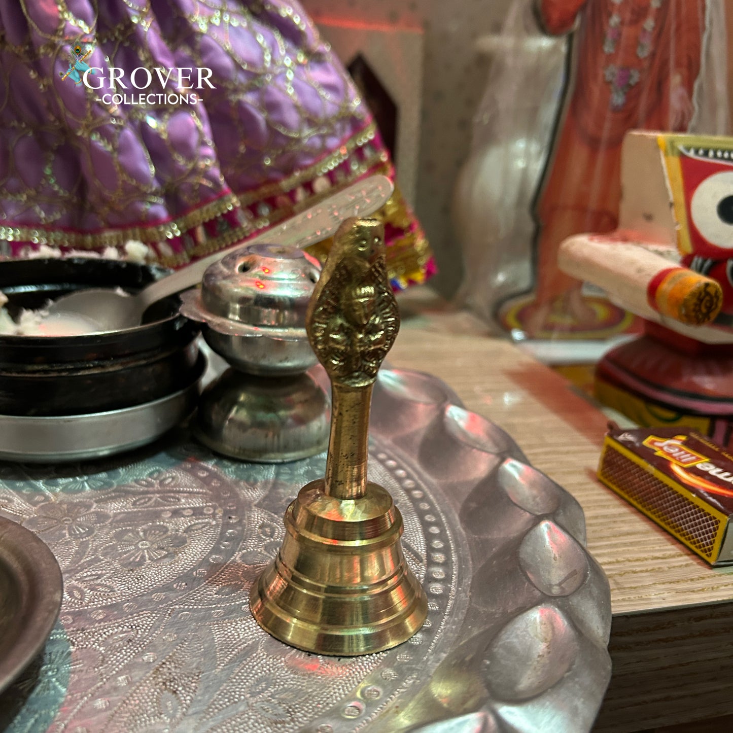 SACRED BRASS PUJA BELL