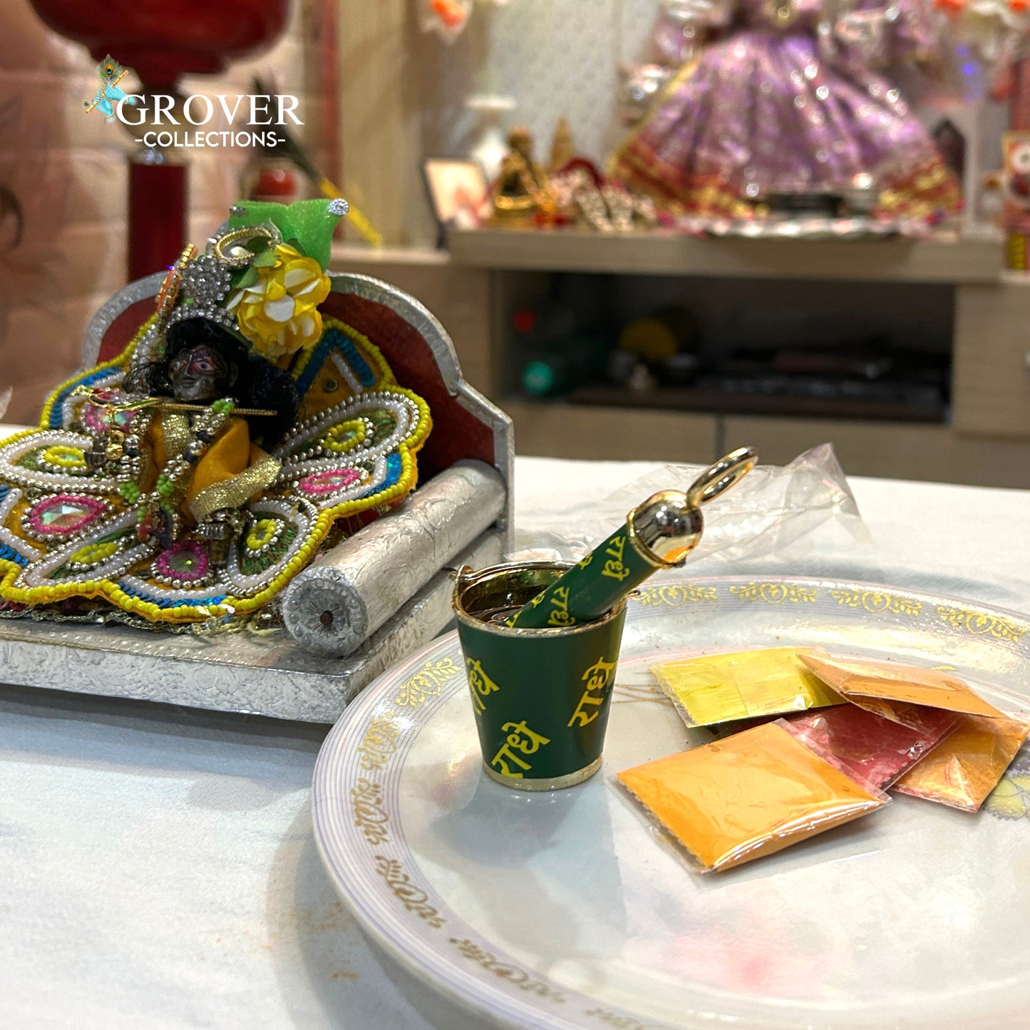 PICHKARI SET WITH CHANDAN COLORS🌸
