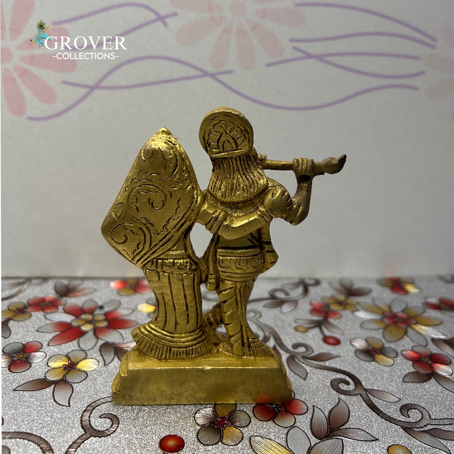 DIVINE RADHA KRISHNA IDOL IN BRASS