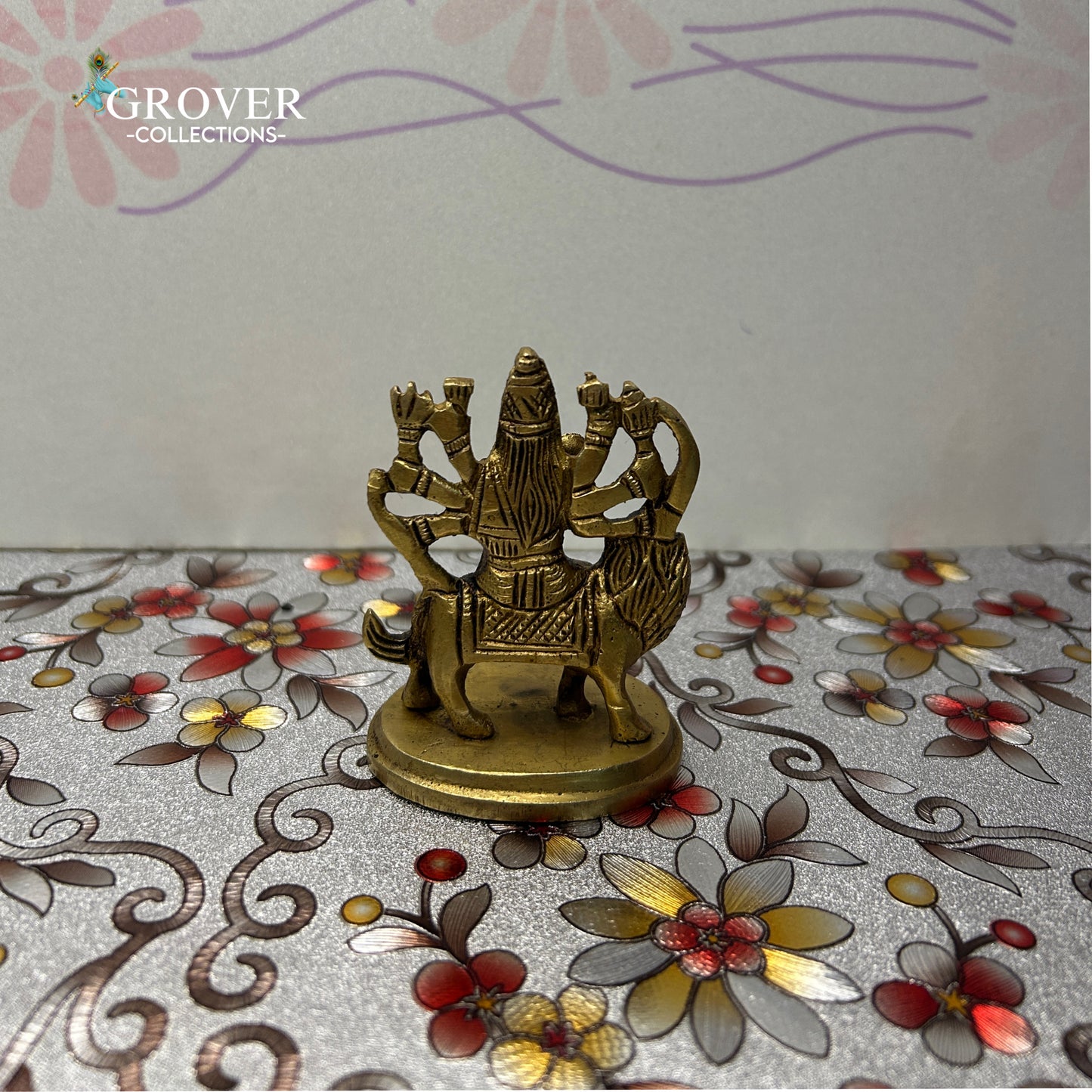 MAJESTIC SHERO WALI MATA IDOL IN BRASS