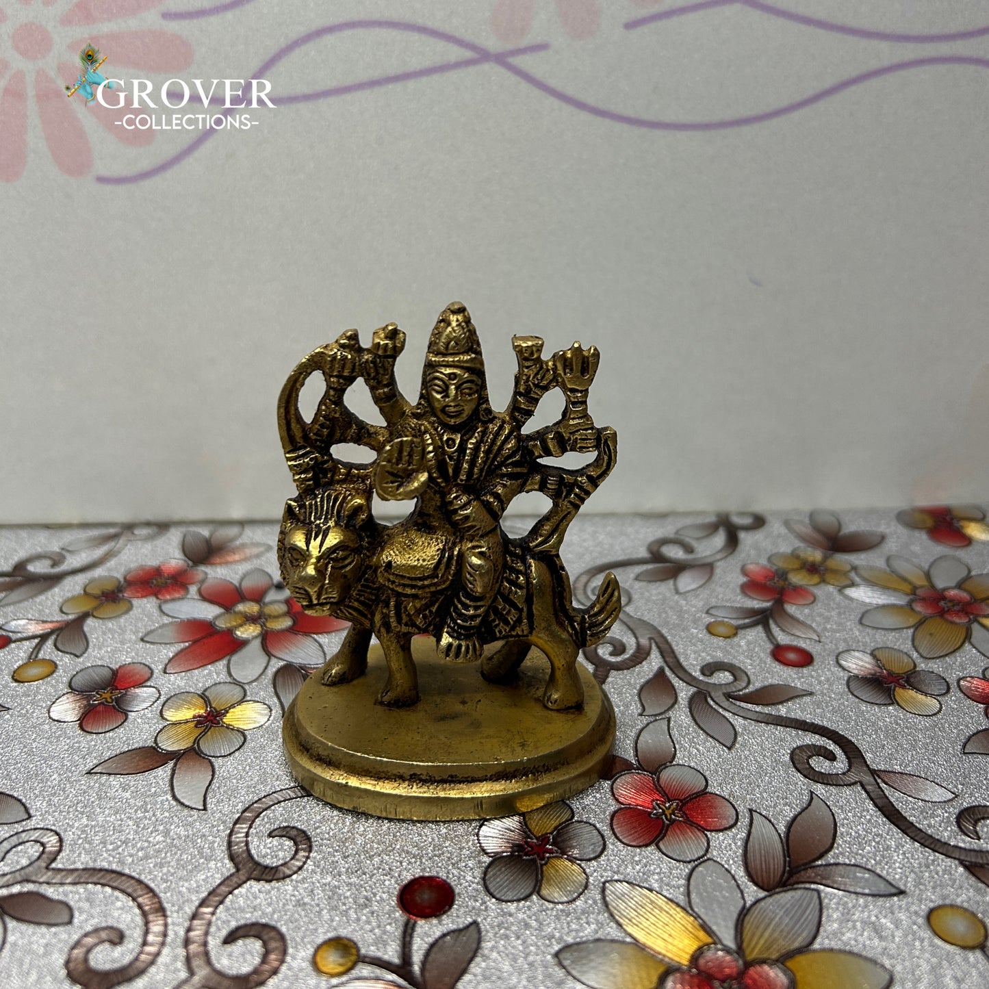 MAJESTIC SHERO WALI MATA IDOL IN BRASS