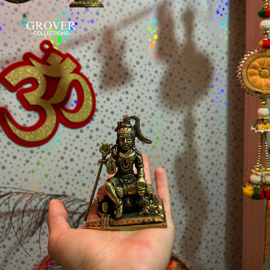 MAJESTIC LORD SHIVA IDOL IN BRASS