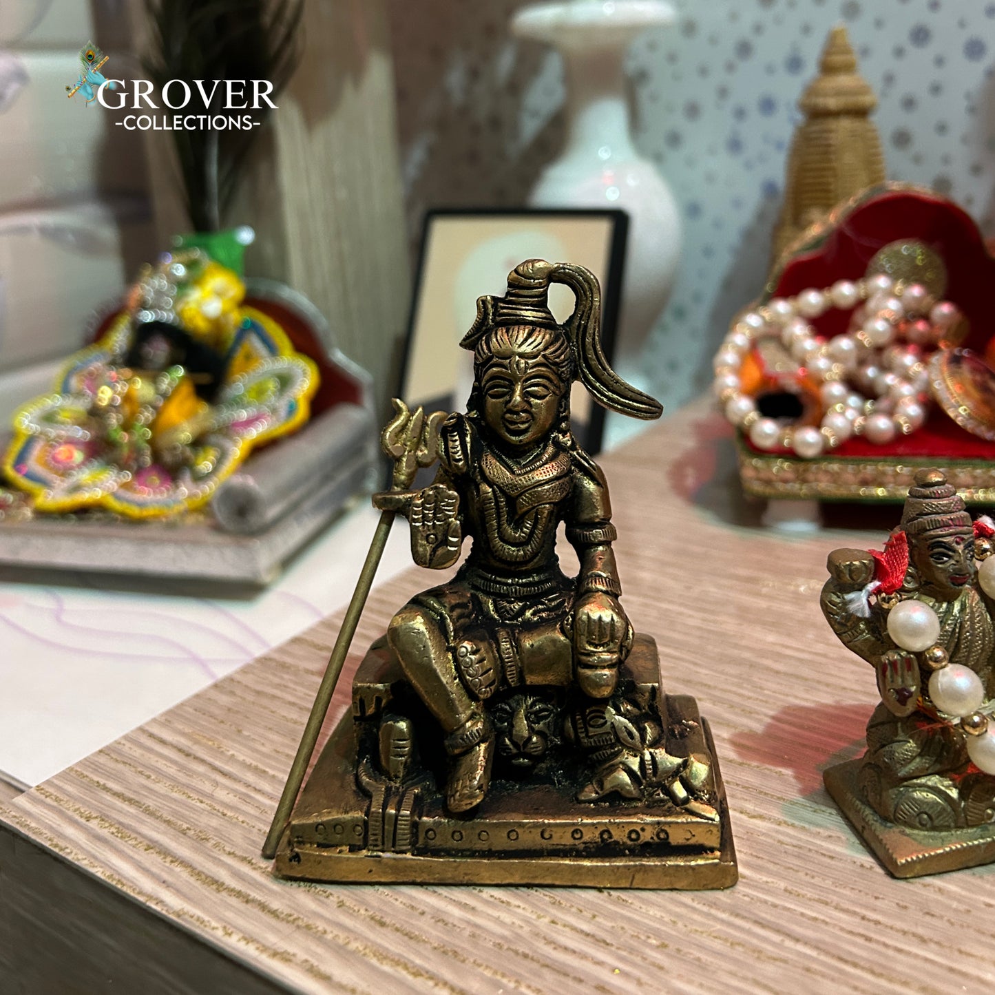 MAJESTIC LORD SHIVA IDOL IN BRASS