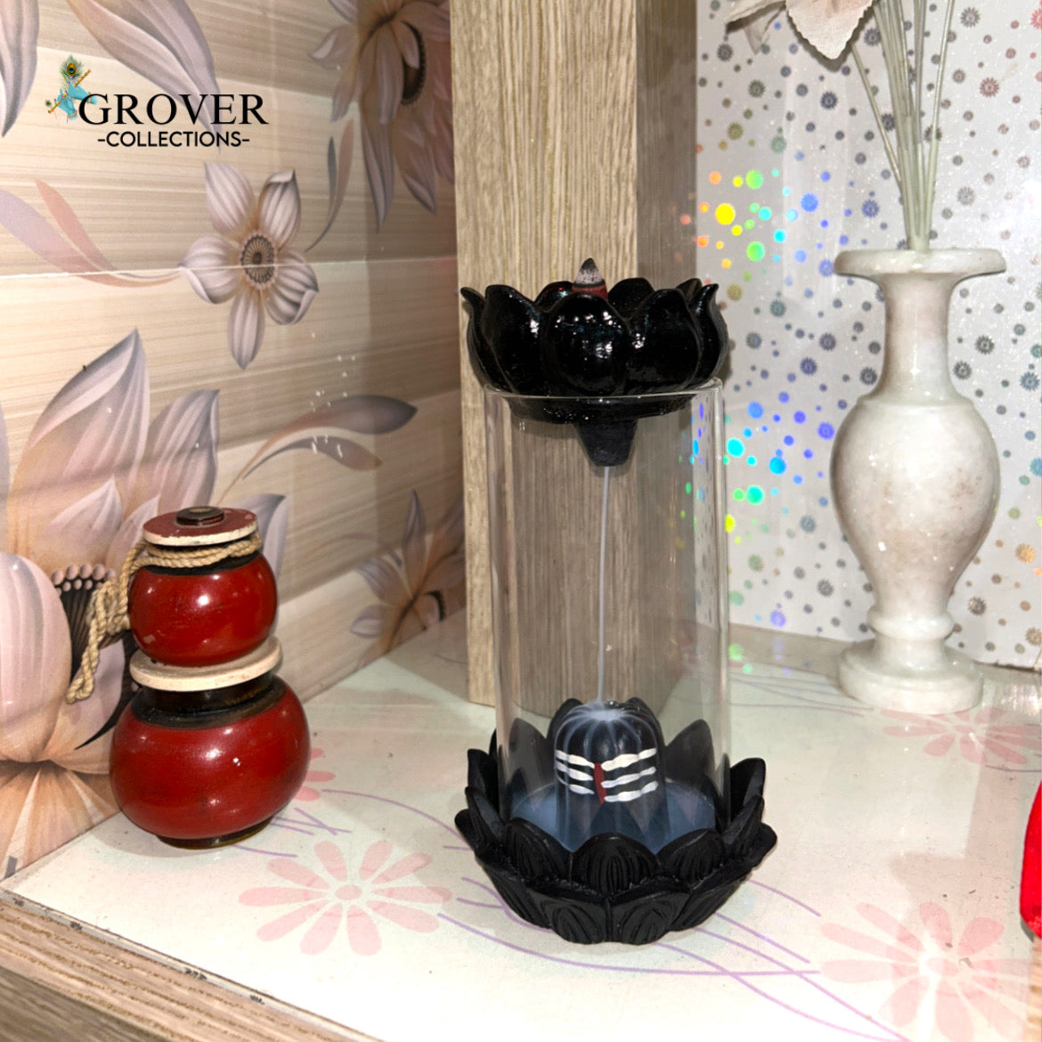 DIVINE SHIVLING FOUNTAIN INCENSE HOLDER