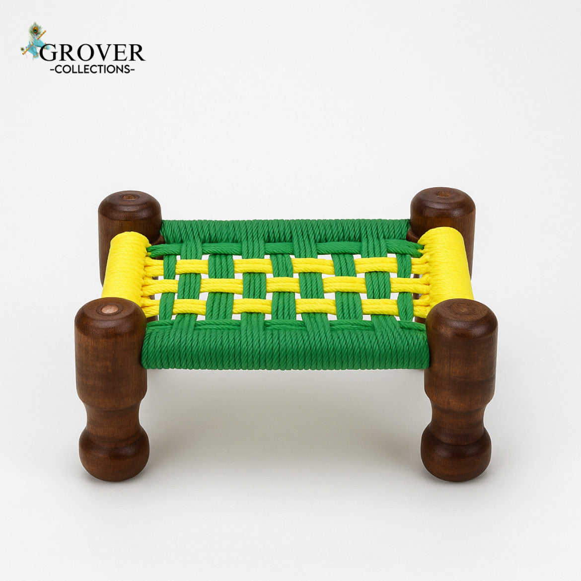 HANDCRAFTED WOODEN PUJA KHAAT FOR GOD IDOL