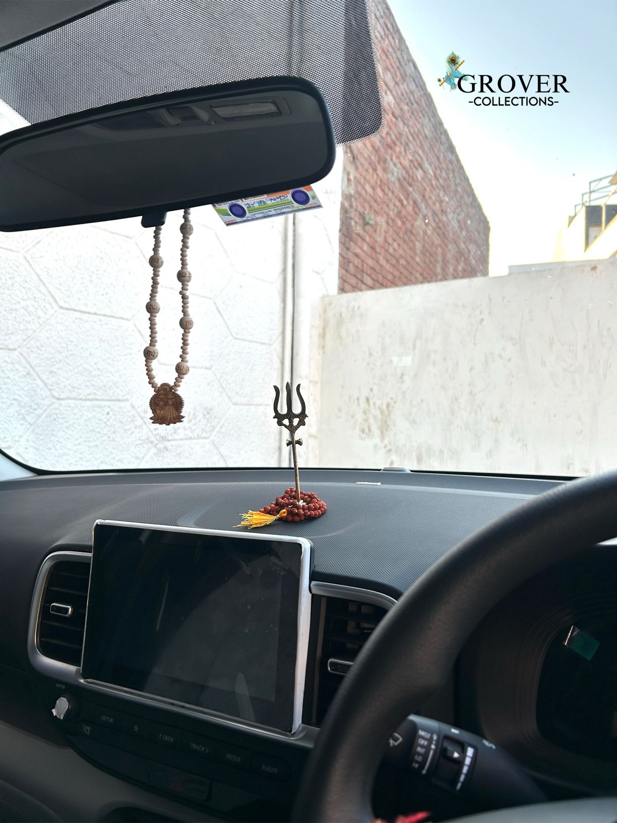 🔱 DIVINE SHIV TRISHUL WITH RUDRAKSHA MALA