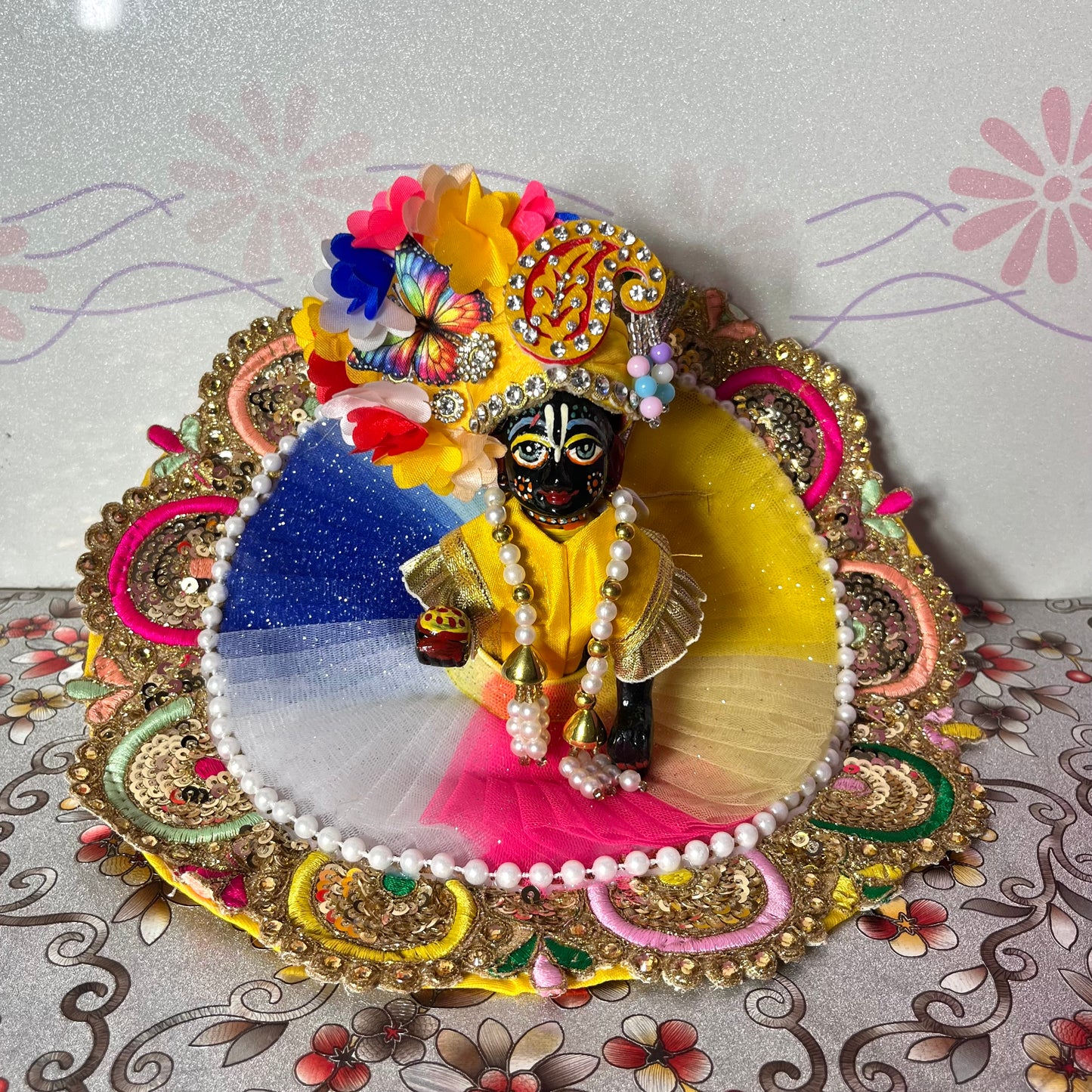 Thakur Ji Heavy Royal Multicolor Poshak