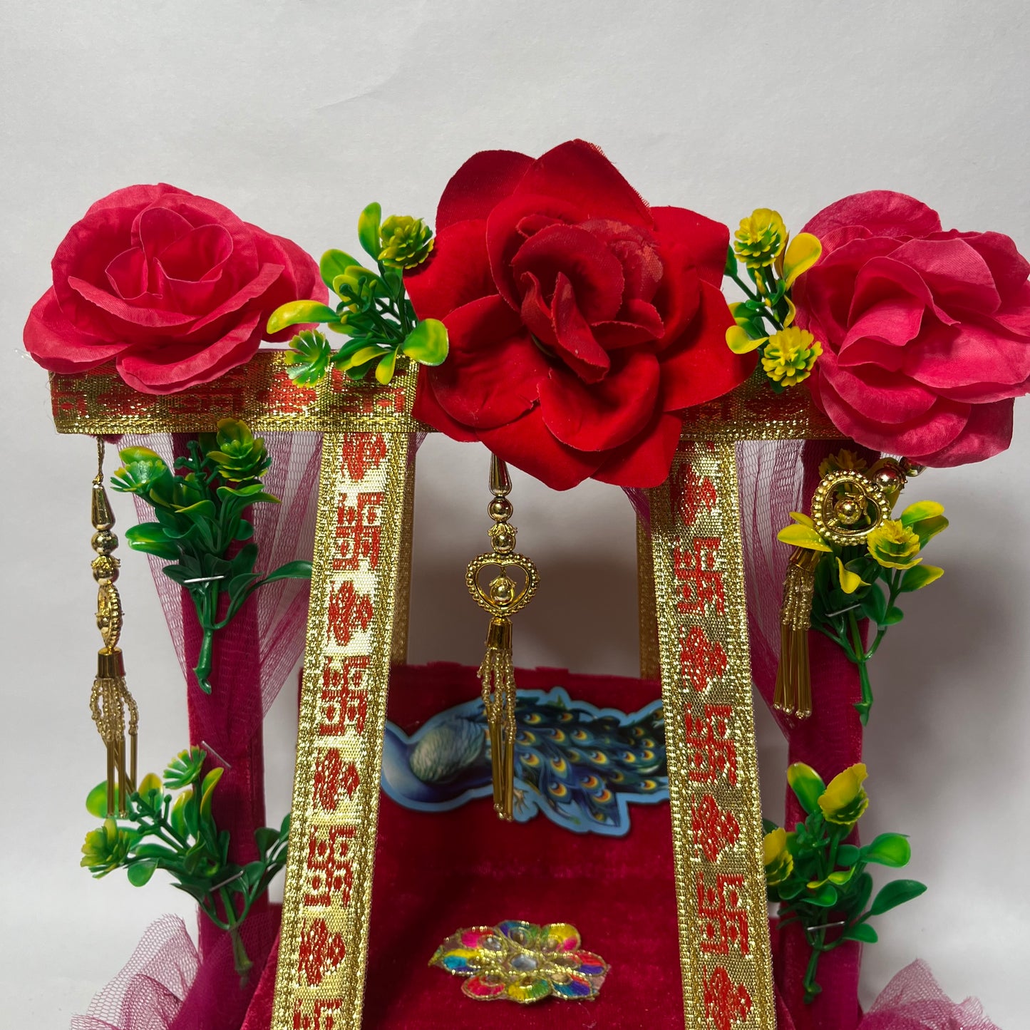 Fancy Thakur Ji Jhula (Red)