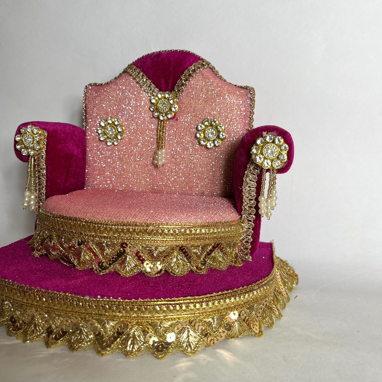 Royal Pink Thakur Ji Singhasan