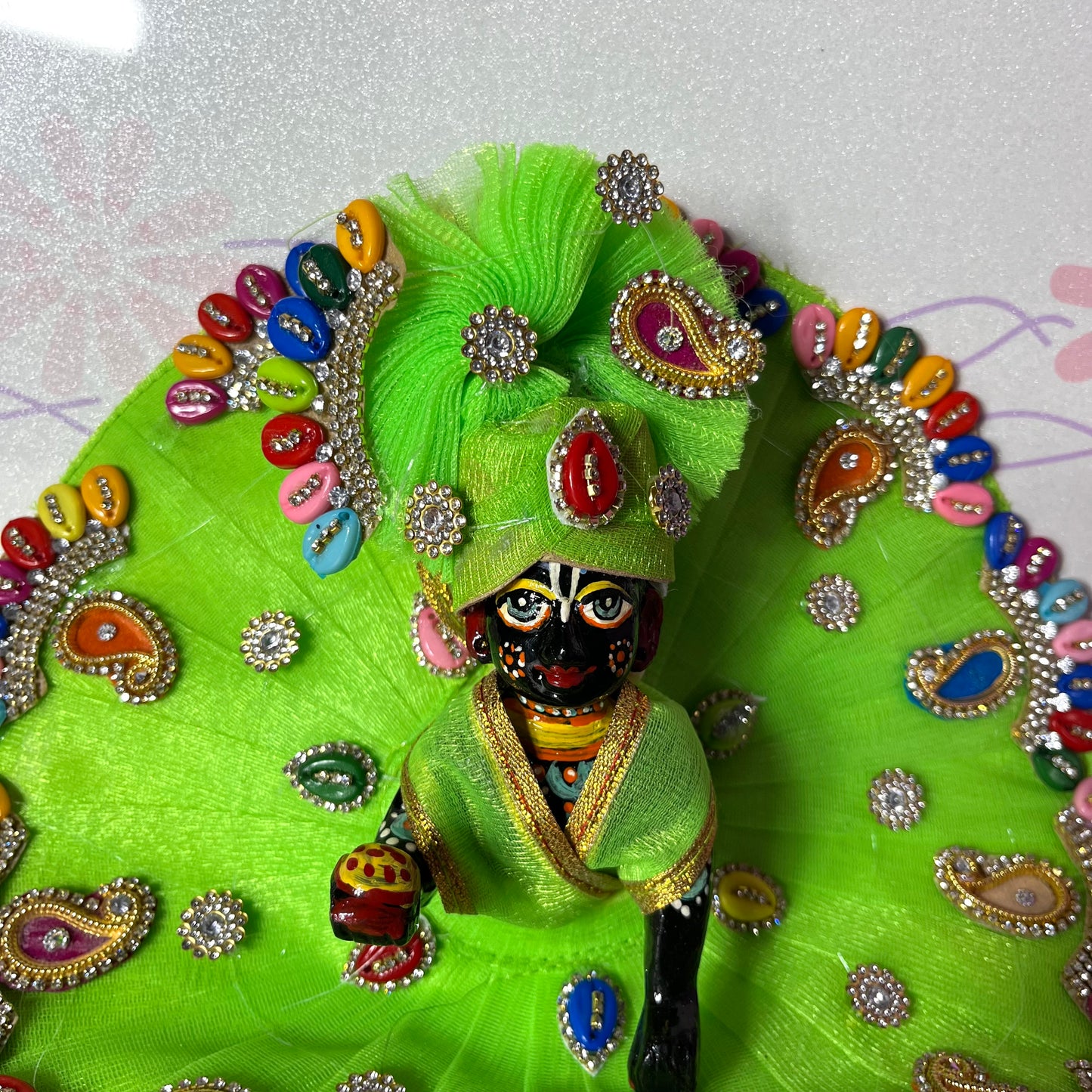 Thakur Ji’s Vibrant Green Poshak