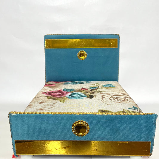 Floral Thakur Ji Bed