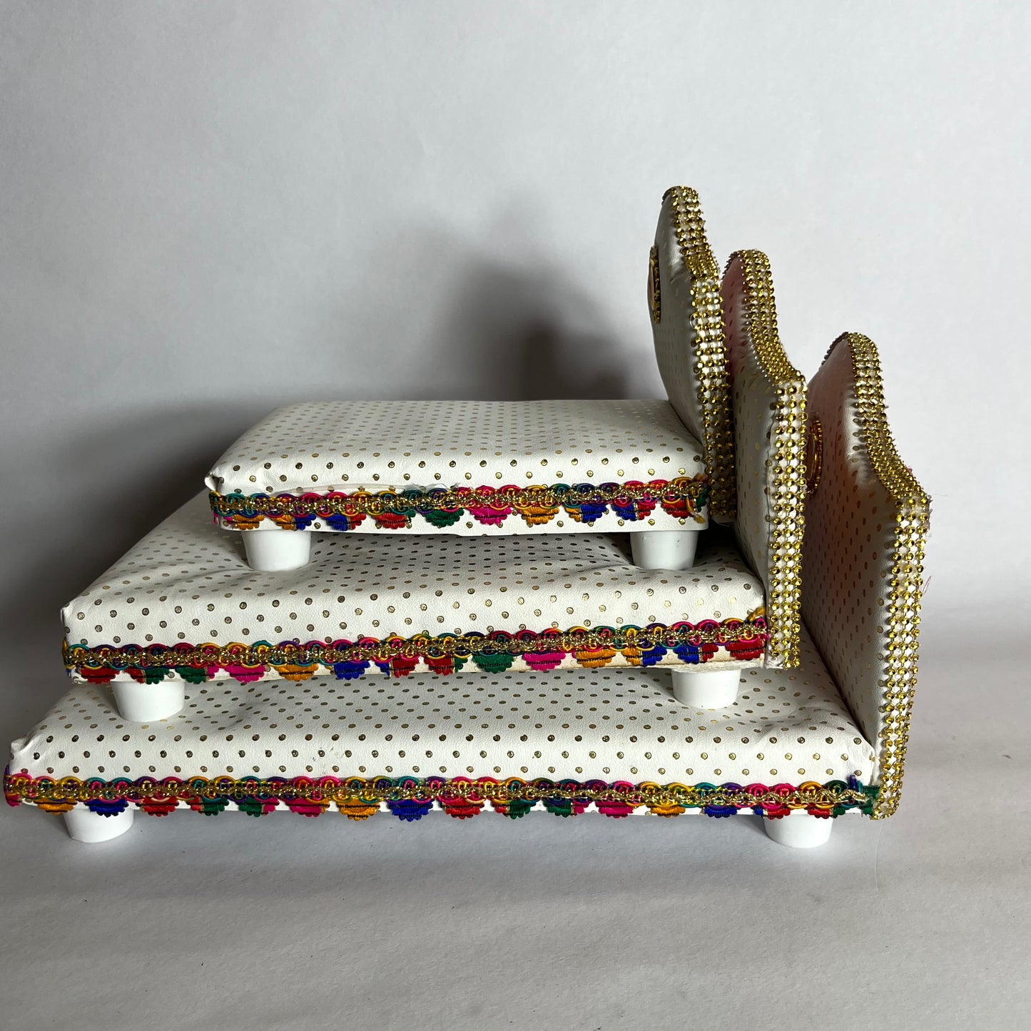 Thakur Ji White Bed Set