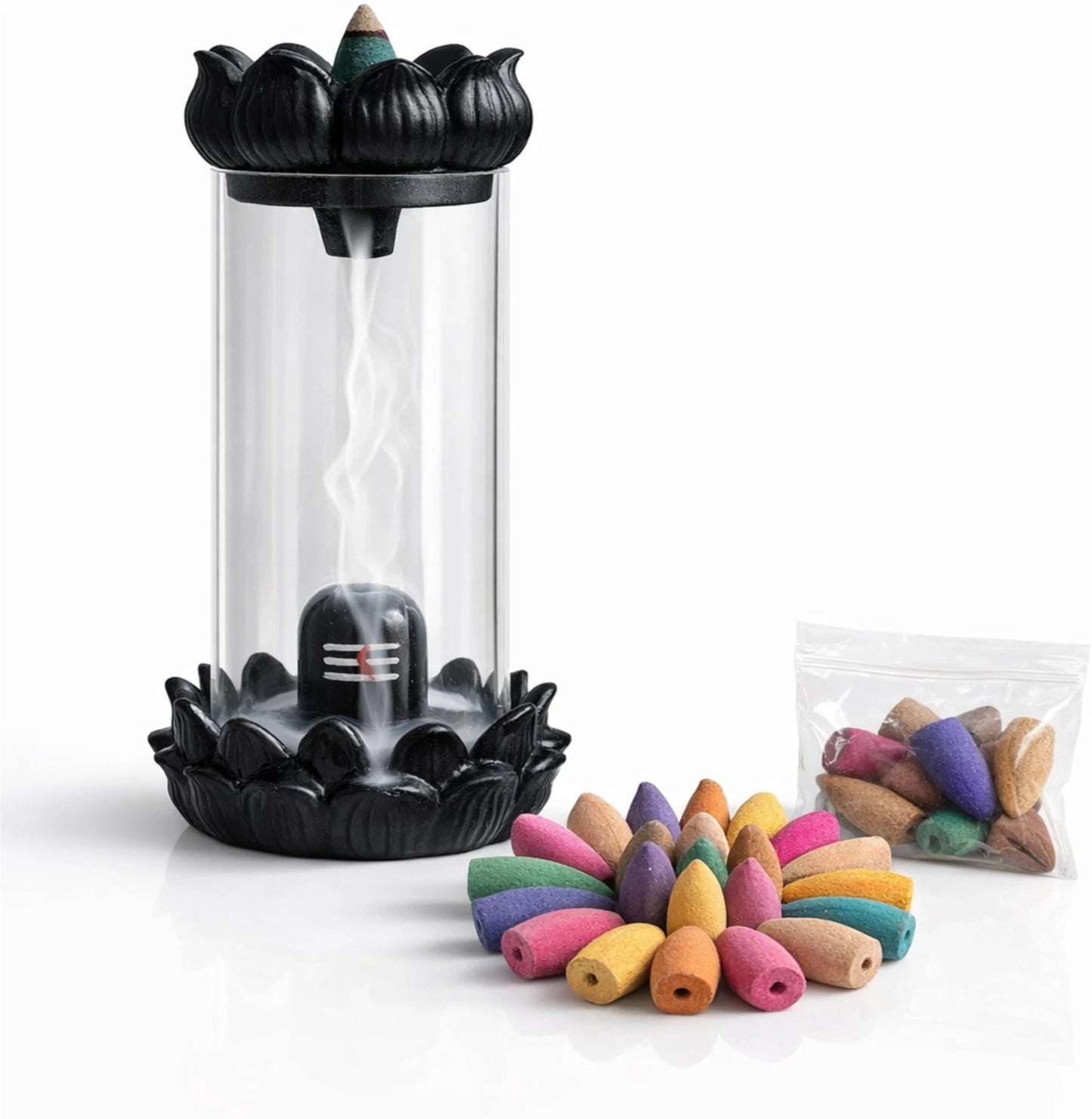 DIVINE SHIVLING FOUNTAIN INCENSE HOLDER