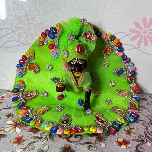 Thakur Ji’s Vibrant Green Poshak