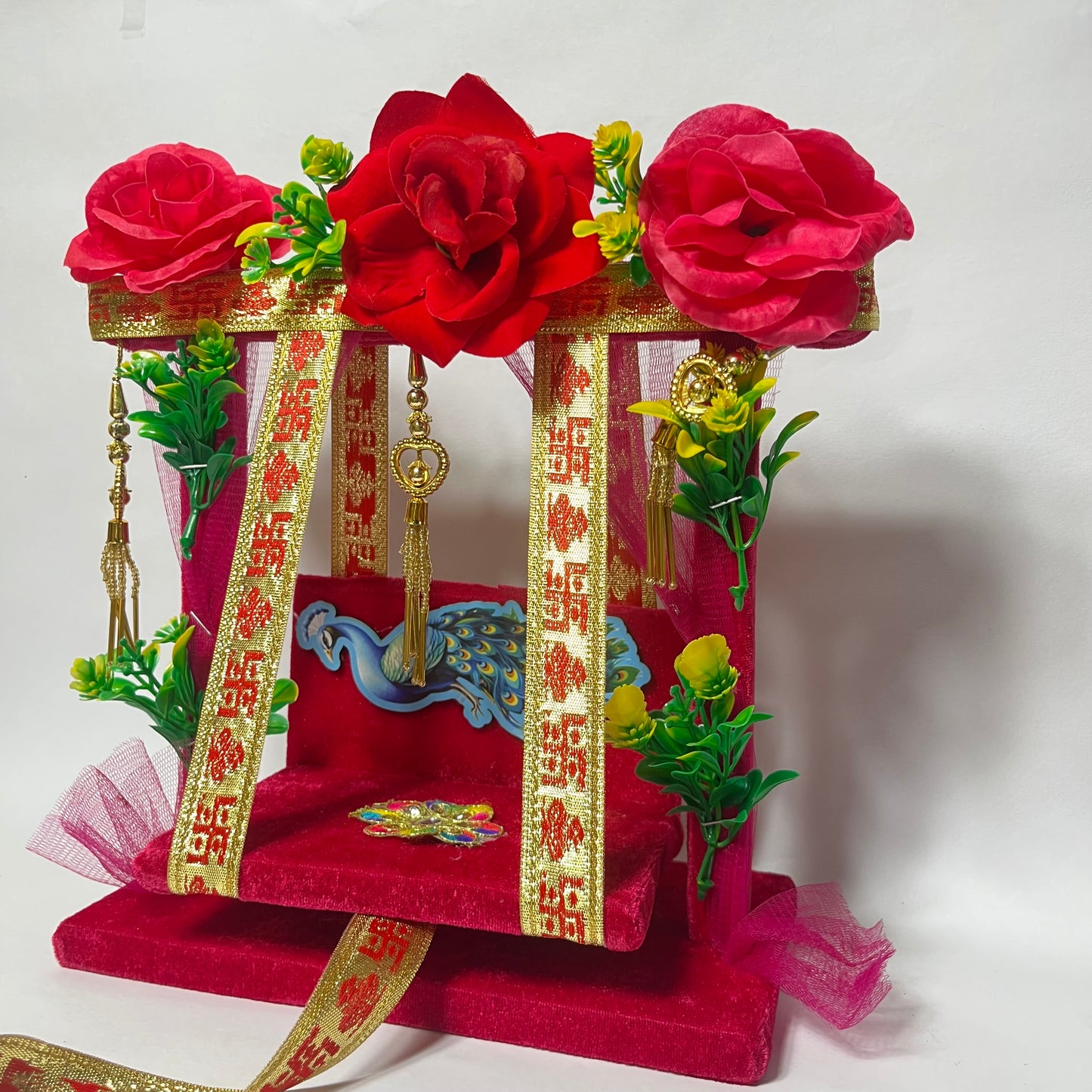 Fancy Thakur Ji Jhula (Red)