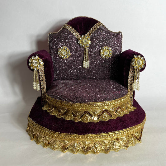 Royal Purple Thakur Ji Singhasan