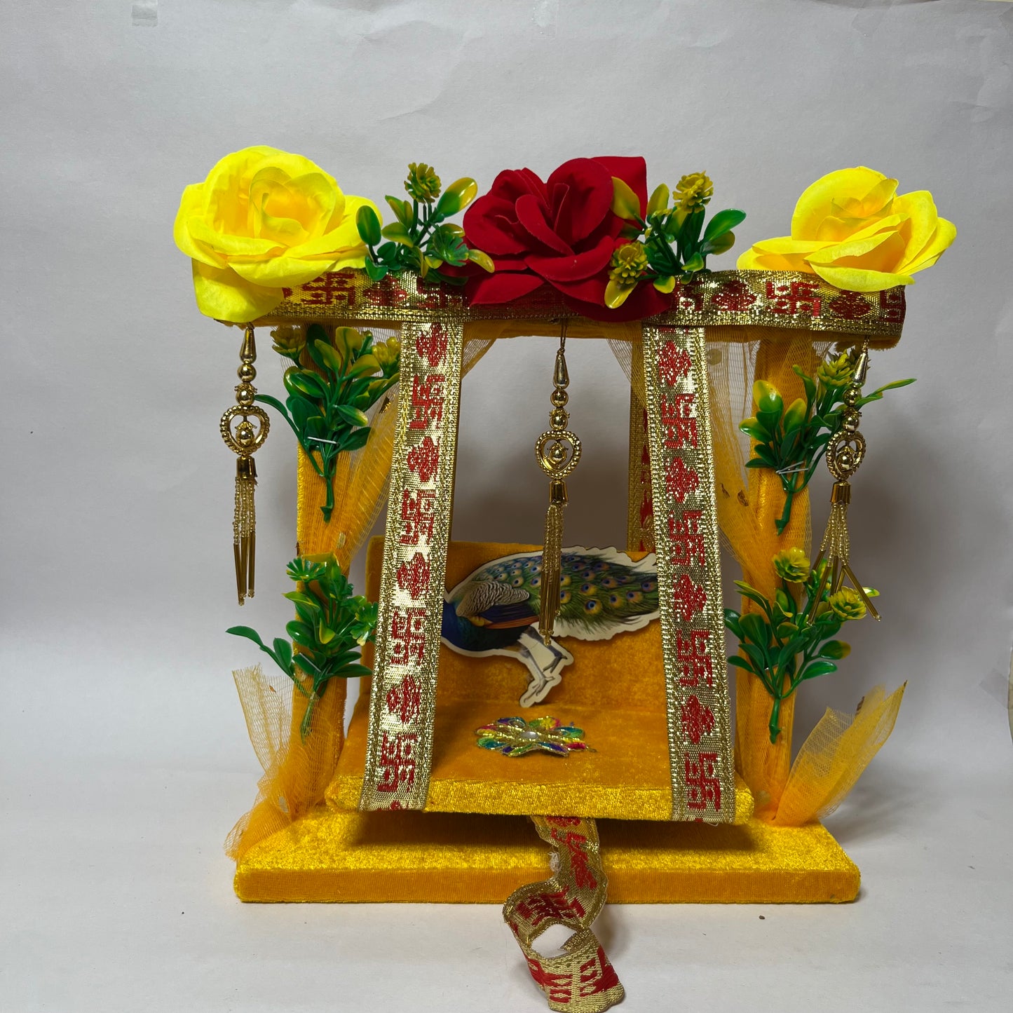 Fancy Thakur Ji Palna (Yellow)