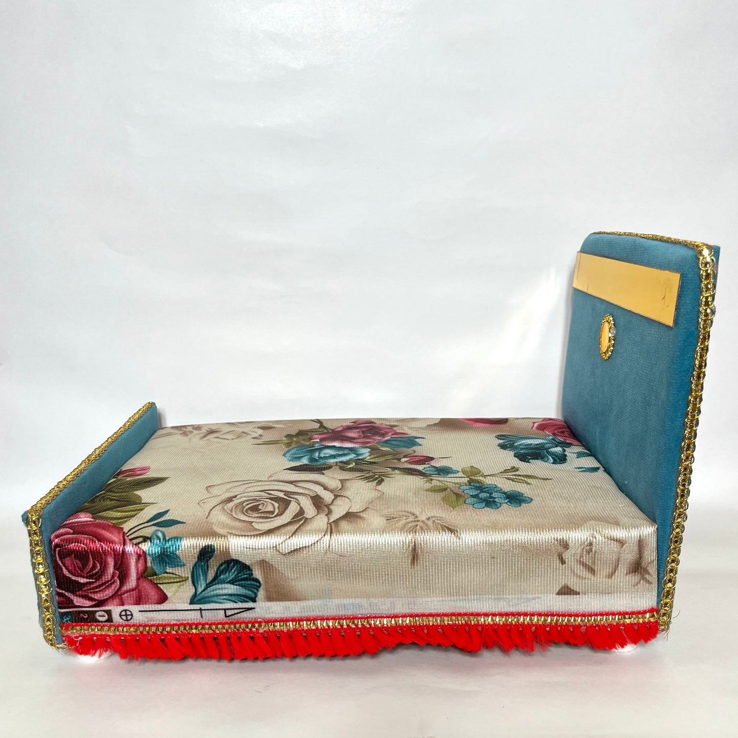 Floral Thakur Ji Bed