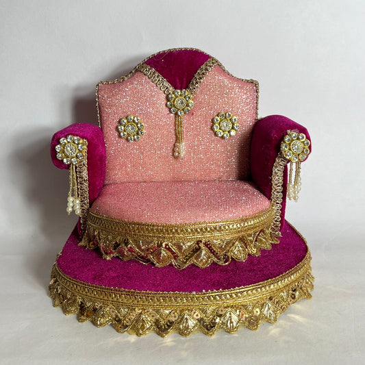 Royal Pink Thakur Ji Singhasan