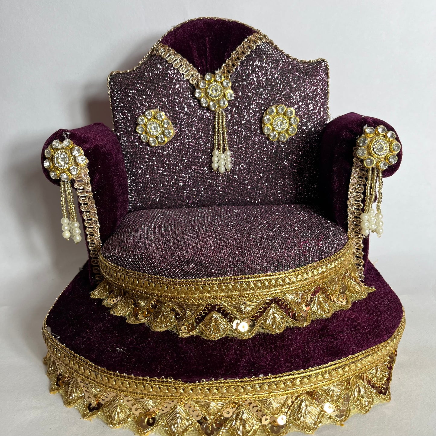 Royal Purple Thakur Ji Singhasan