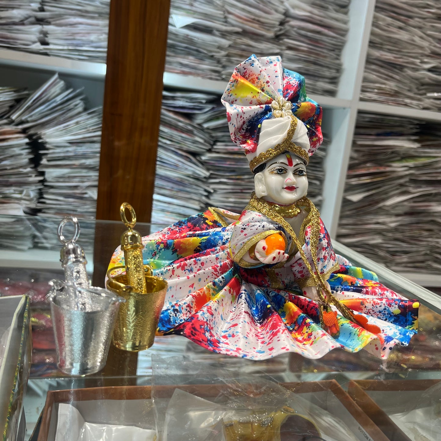 Holi special Thakur Ji Poshak Pagdi with Free Pichkari