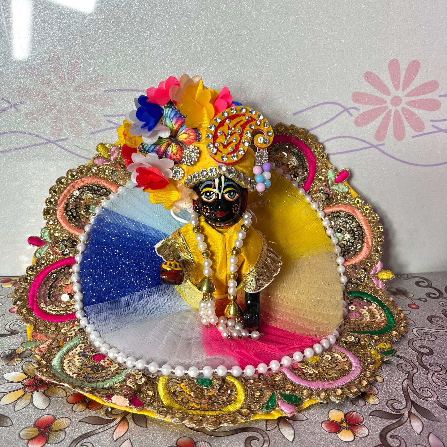 Thakur Ji Heavy Royal Multicolor Poshak
