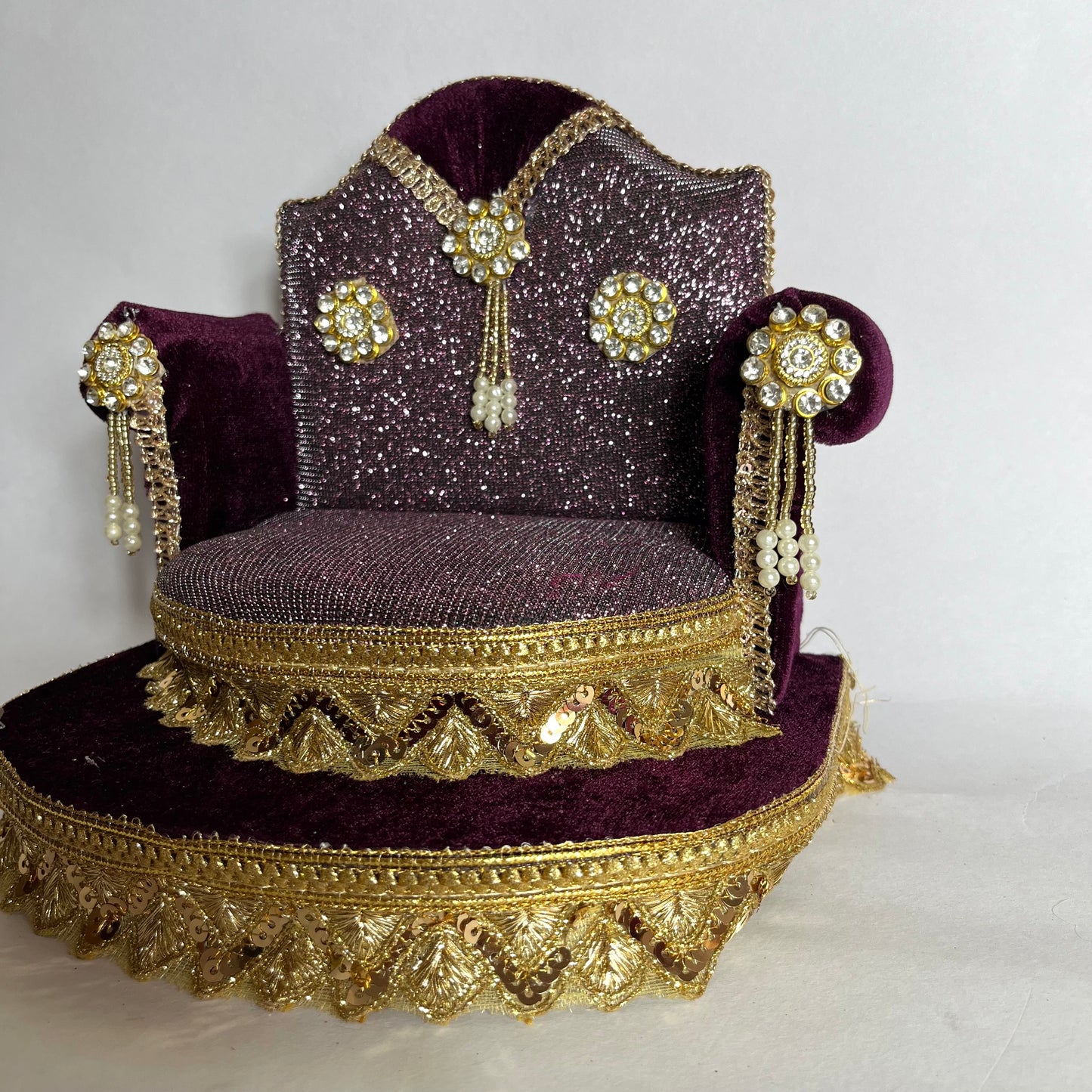 Royal Purple Thakur Ji Singhasan