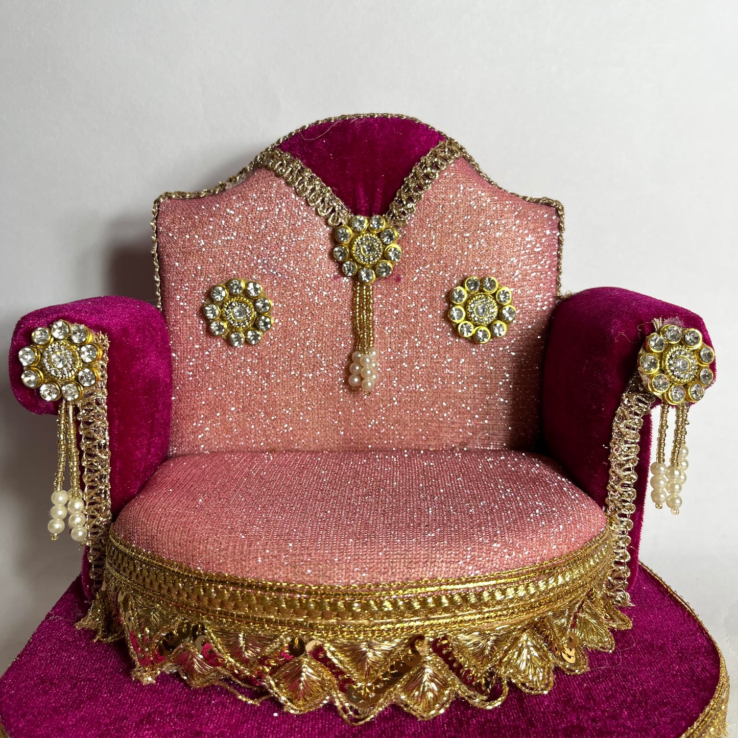 Royal Pink Thakur Ji Singhasan
