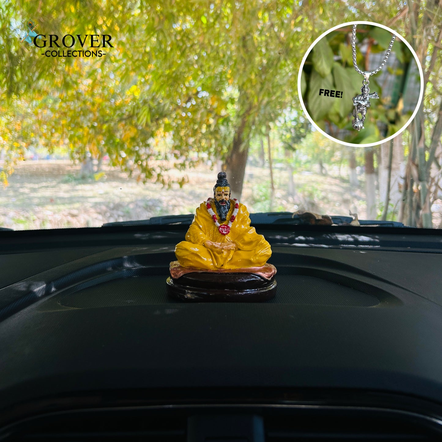 PREMANAND JI IDOL WITH FREE HANUMAN LOCKET