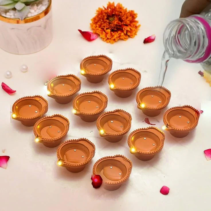 Water Sensor LED Diyas - No Fire, No Smoke, No Oil – Just Radiant Light