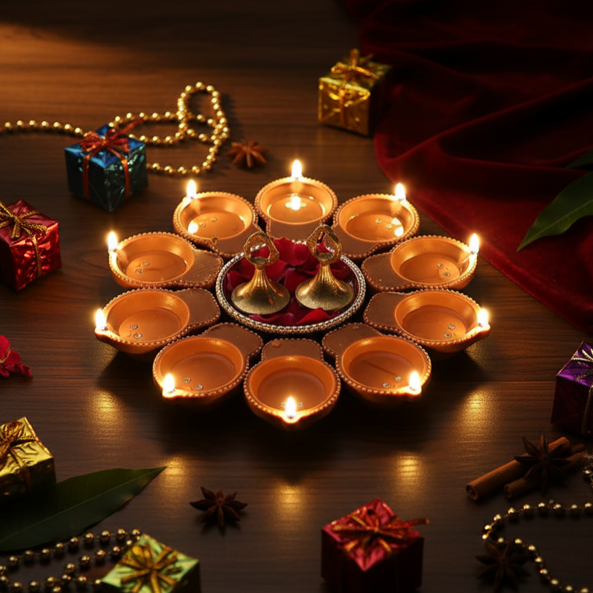 Water Sensor LED Diyas - No Fire, No Smoke, No Oil – Just Radiant Light