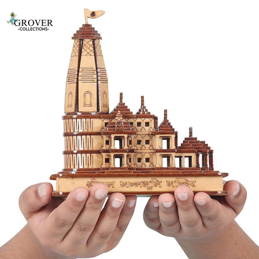 Handcrafted Wooden Ram Mandir for Home Temple