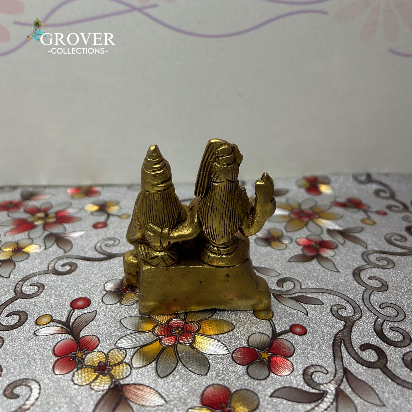 DIVINE SHIV PARVATI IDOL IN BRASS