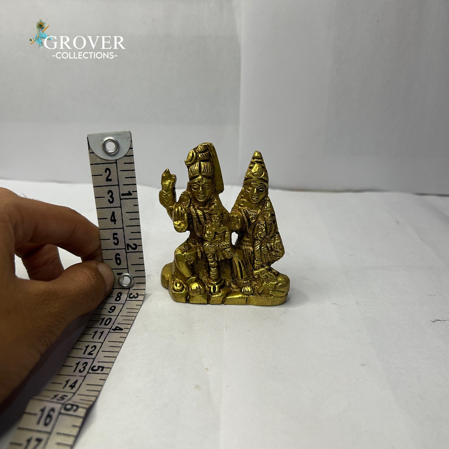 DIVINE SHIV PARVATI IDOL IN BRASS