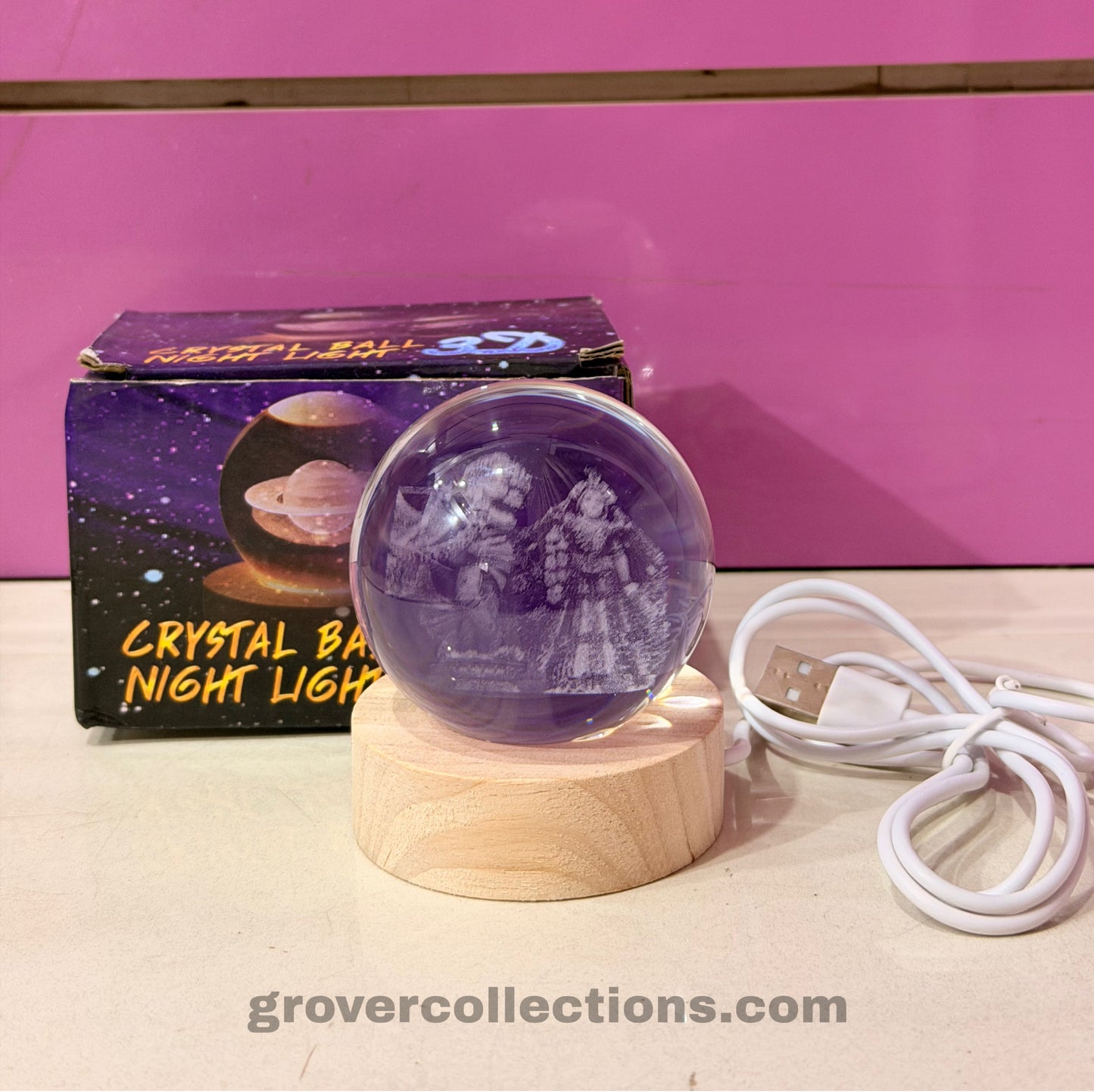 Radha Krishna 3D Crystal Ball