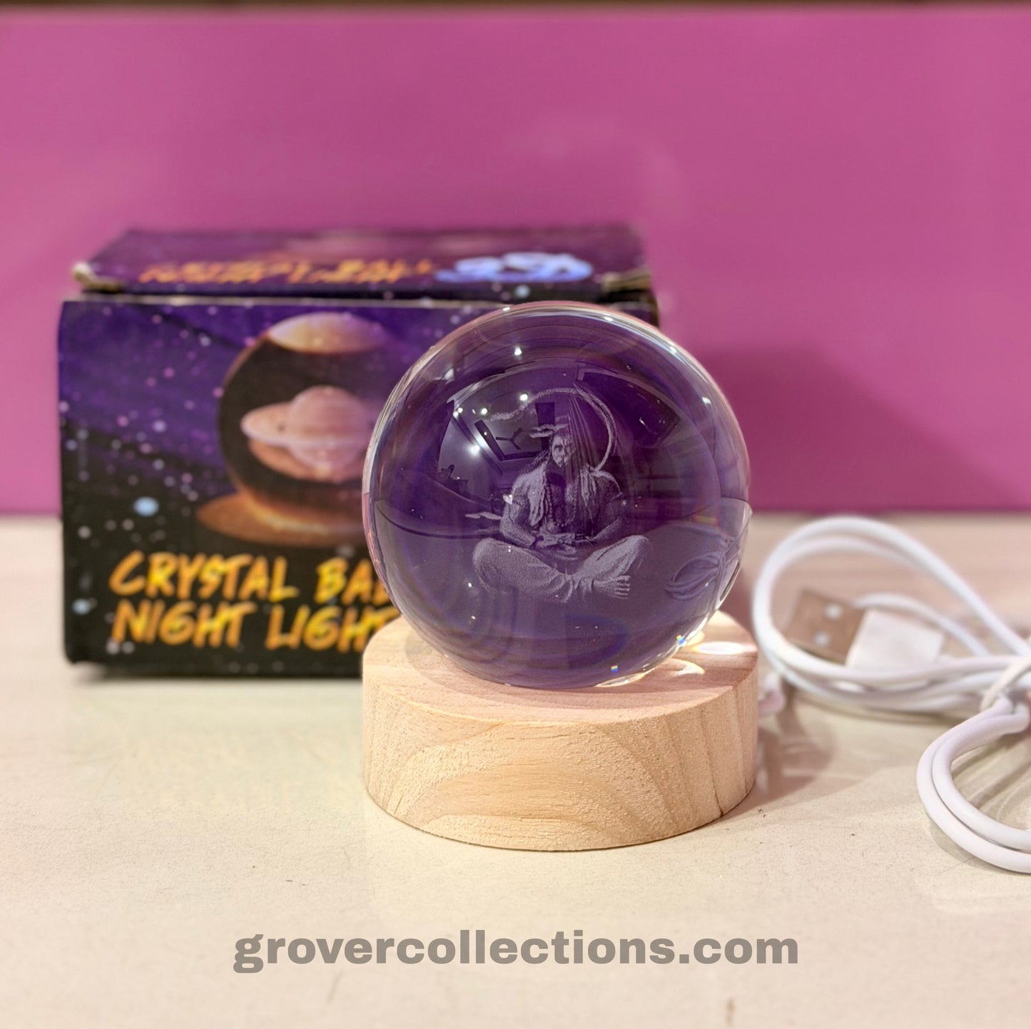 Hanuman Ji 3D Crystal Ball