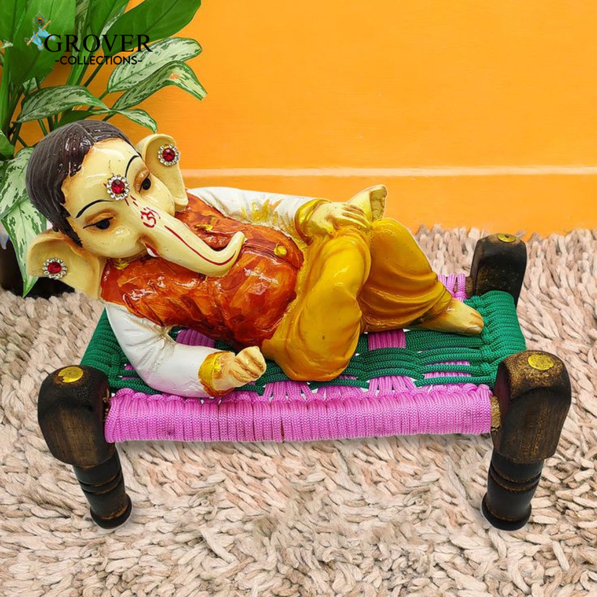 HANDCRAFTED WOODEN PUJA KHAAT FOR GOD IDOL