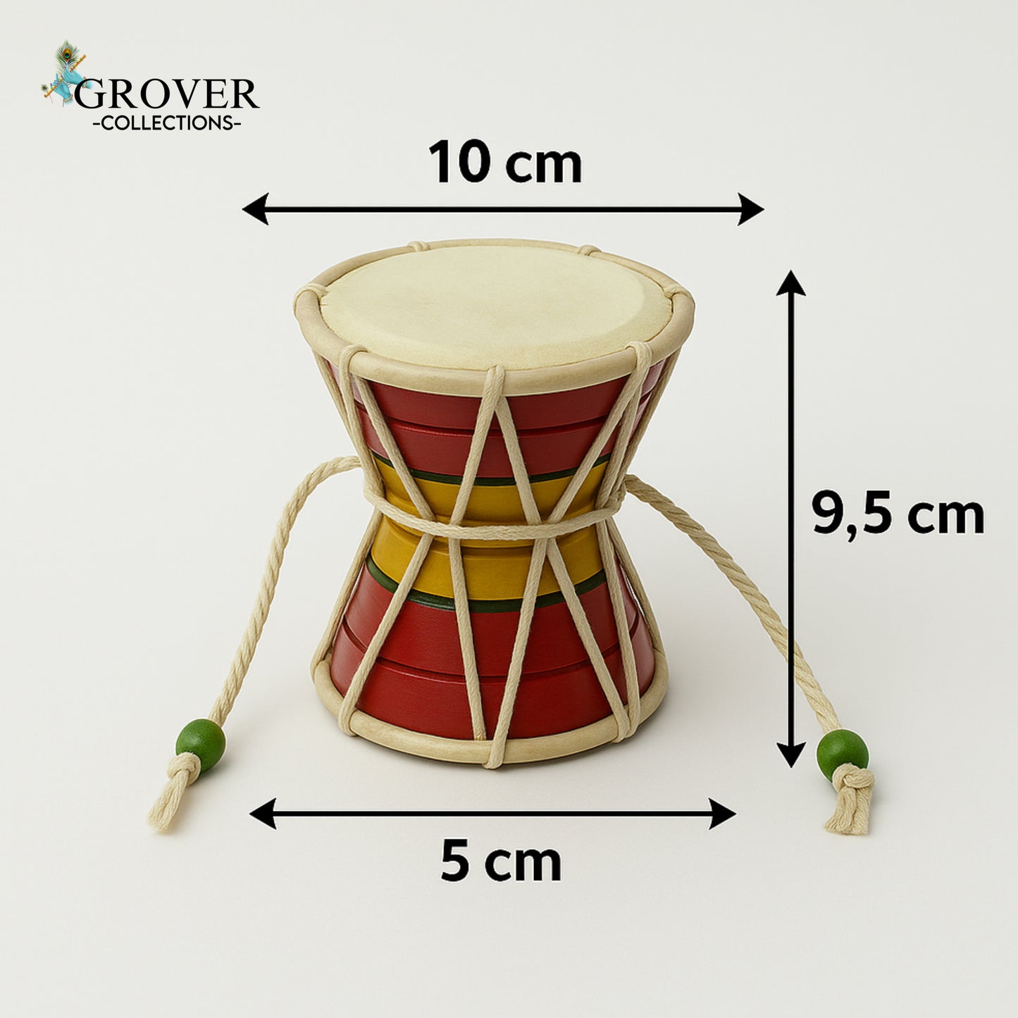 HANDCRAFTED SHIVJI WOODEN DAMRU