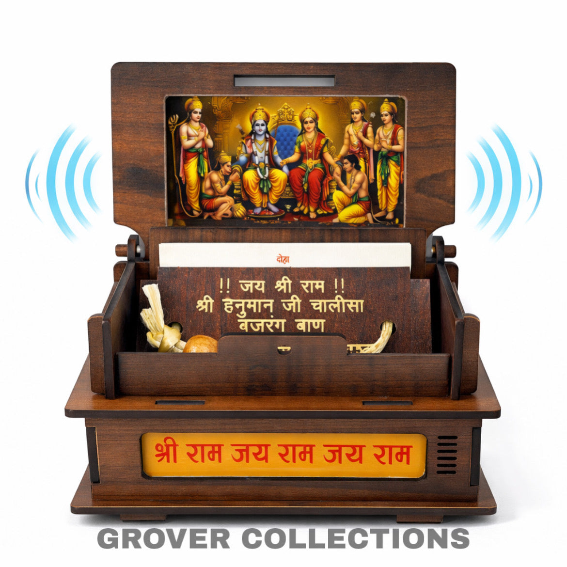 Hanuman Chalisa Speaker | Portable Bhajan Mantra Aarti Speaker for Home & Temple Use