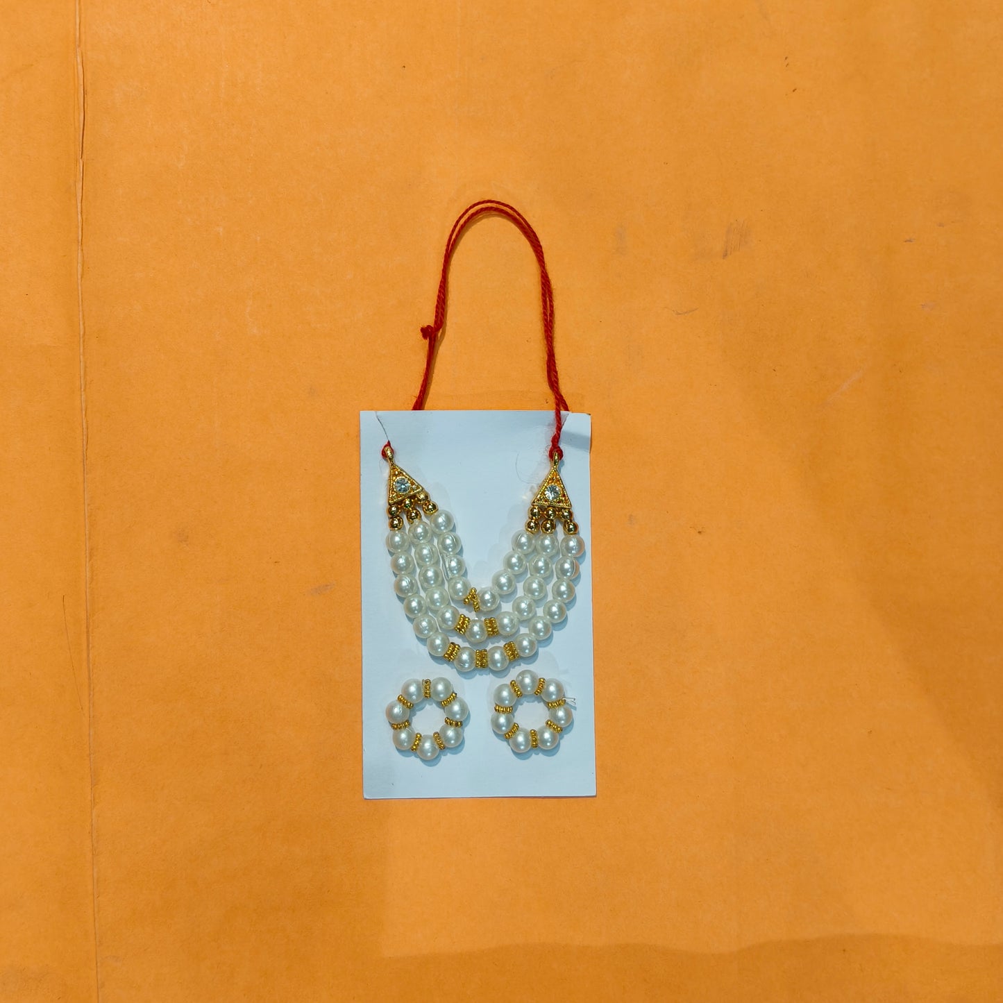 White Mala Kangan Set for Laddu Gopal Size 5 to 10