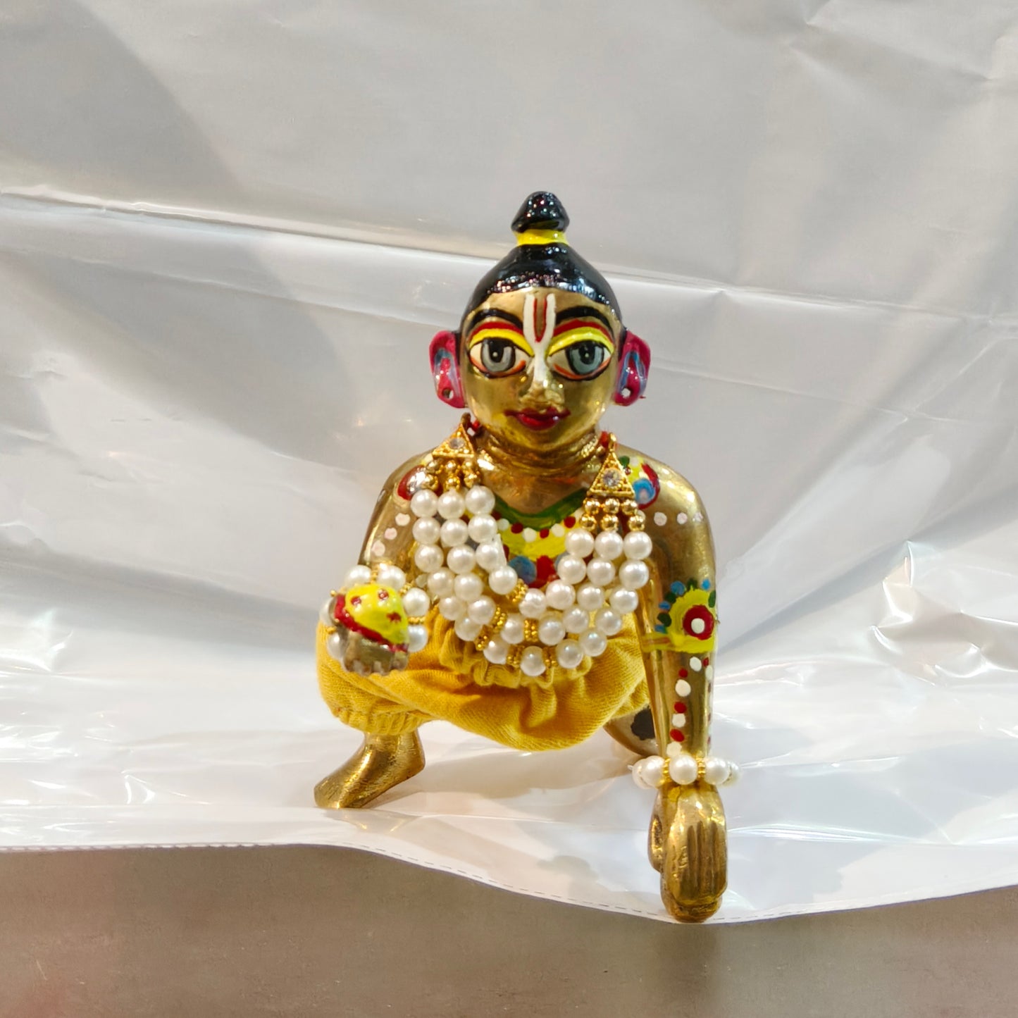 White Mala Kangan Set for Laddu Gopal Size 5 to 10