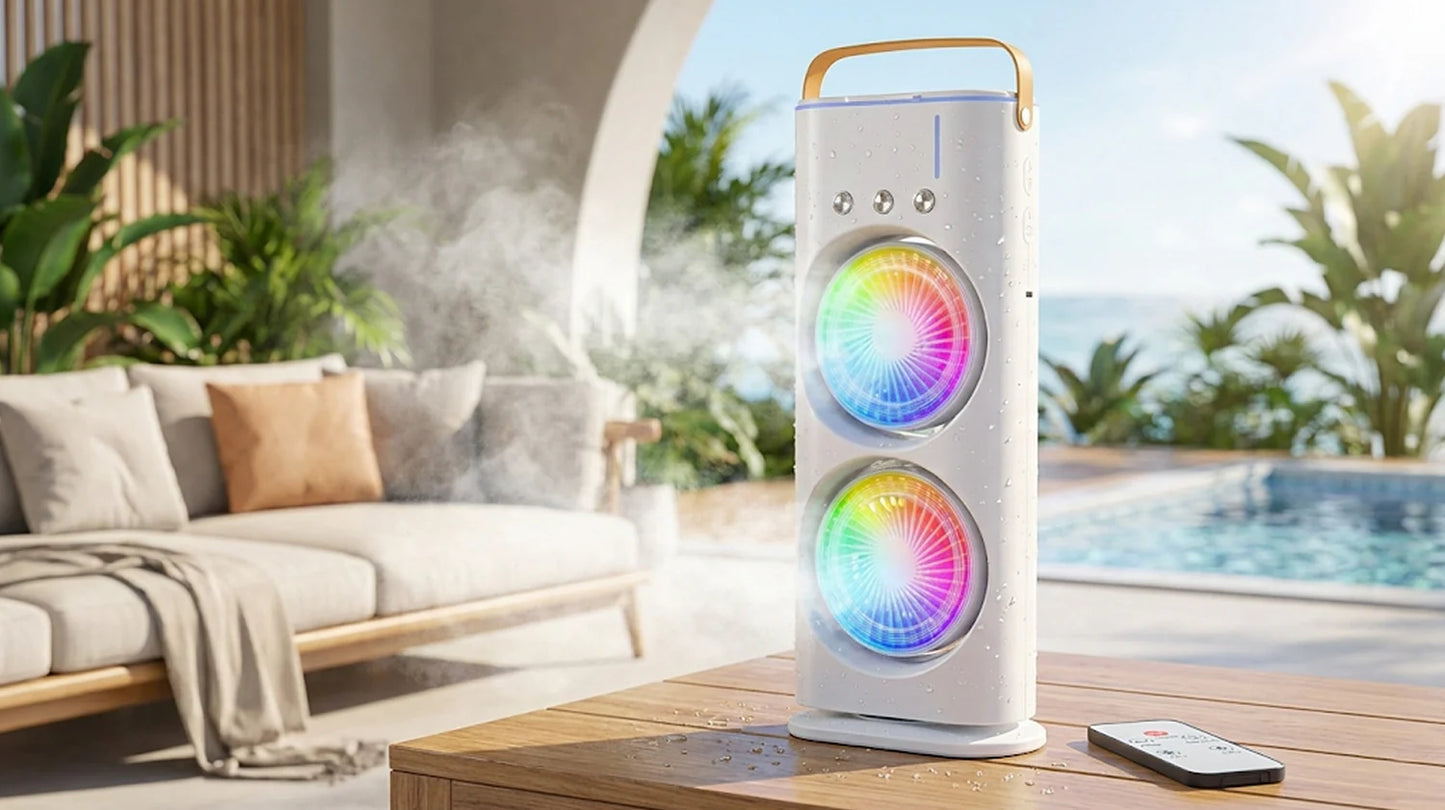 Portable Mini Double Sided Air Cooler And Mist